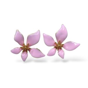Floral De Pink Stud Earrings