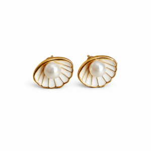 Pearl Seashell Studs