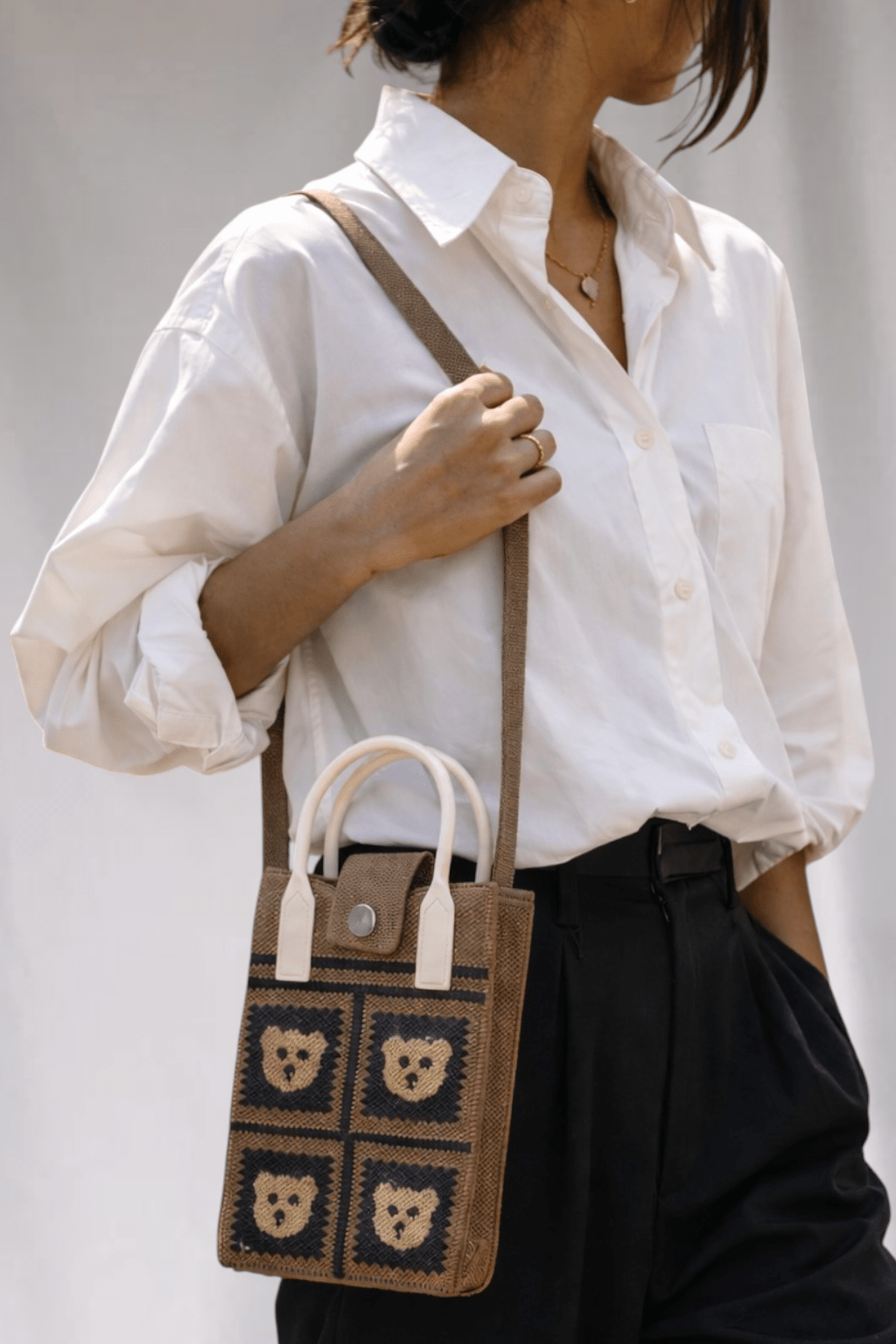 Teddy Korean Mobile Sling Bag