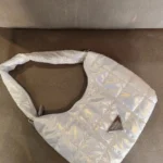 Pearl White Korean Quilted Shoulder Bag