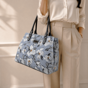 Blue Floral Shoulder Bag